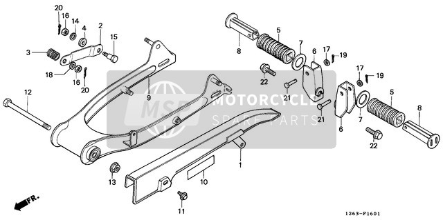 Rear Fork/Chain Case (ST50J/K/L/ST70L)